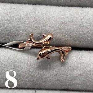 FJ Sea La Vie Dolphin Ring, Size 8
